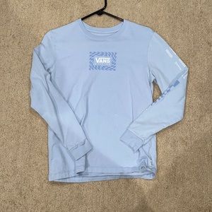 Vans Men’s Light Blue Long-sleeve T-shirt